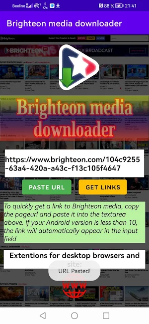 Brighteon media downloader Screenshot 1