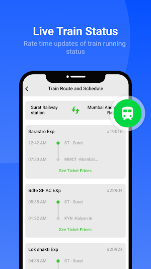 Live Train Location – Status Screenshot 2