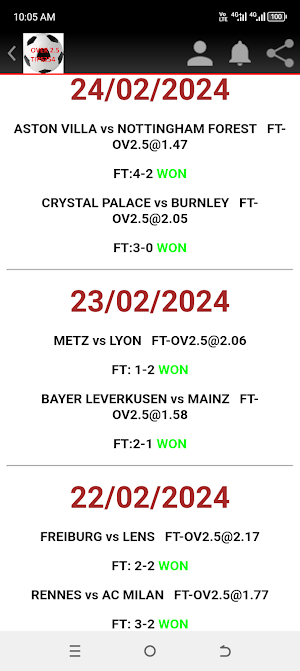 OVER 2.5 GOALS BETTING TIPS254 Screenshot 3
