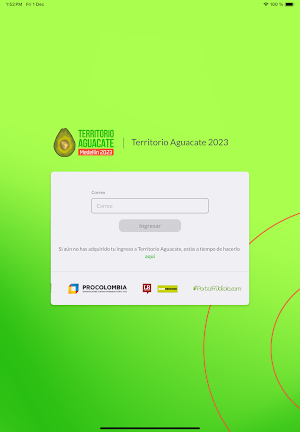 Territorio Aguacate Platform Screenshot 2