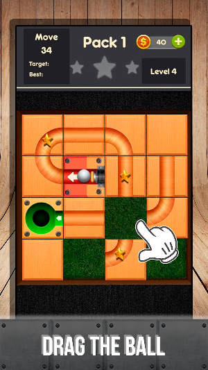Drag the ball: Roll the ball Screenshot 0