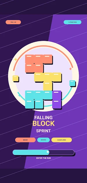 Falling Block Sprint Screenshot 2
