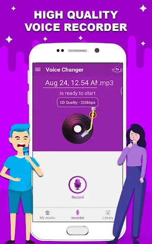 Voice changer - Music recorder with effects Screenshot 2