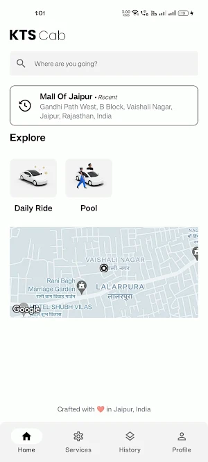 KTS CAB: Daily And Pool Rides Screenshot 3