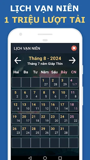 Xem lịch âm và dương 2024 Screenshot 2