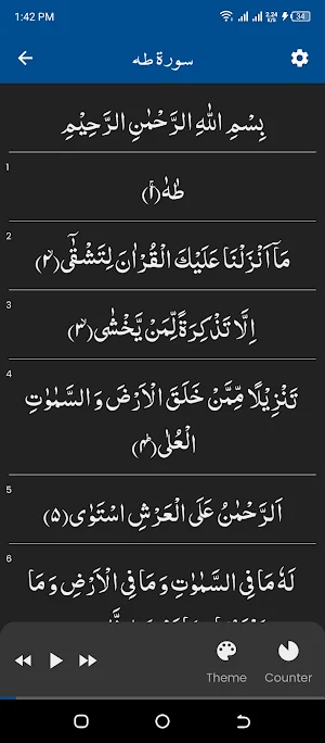 Surah Taha سورة طه Screenshot 1
