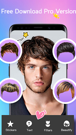 Hairstyle Changer Photo Editor Screenshot 0