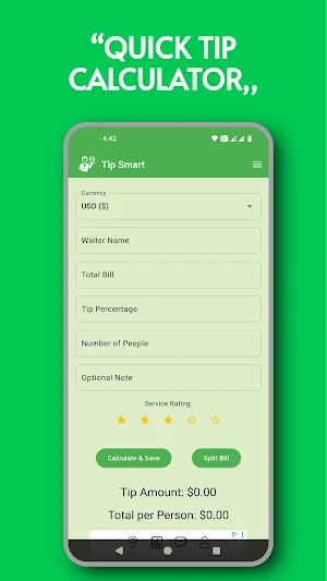 Tip Smart-Tip Calculator Screenshot 0