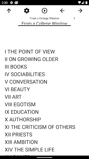 Book, From a College Window Screenshot 0