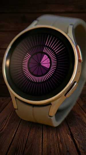 Tempus Pink Android Watch Face Screenshot 0