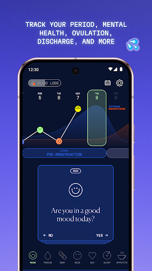 Aavia: Hormone Cycle Tracker Screenshot 1