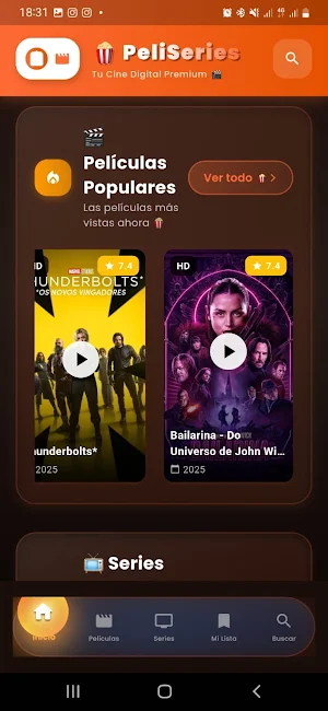 PeliSeries - Peliculas Screenshot 1