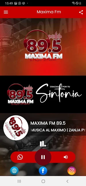 Radio Maxima Fm 89.5 Screenshot 1