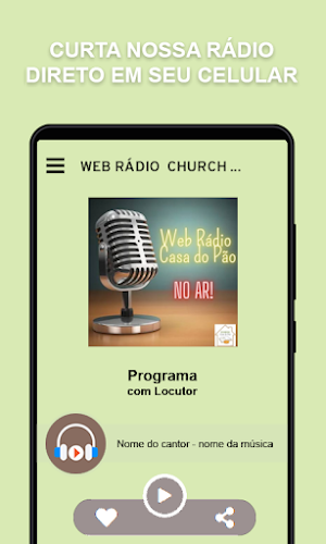 WEB RÁDIO  CHURCH CASA DO PÃO Screenshot 0