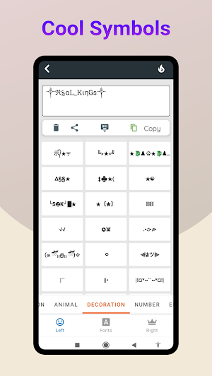 Pro Nickname Generator - Name Style Creator Screenshot 2