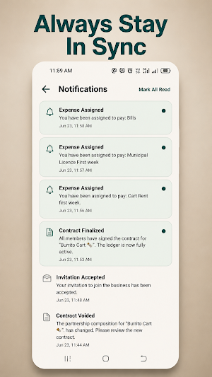OurCut: Startup Bookkeeping Screenshot 1