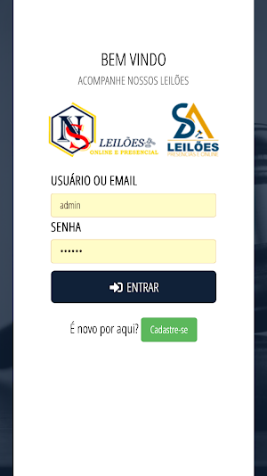 NS Leilões Screenshot 0