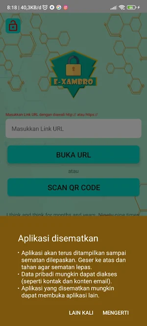 Exambro Screenshot 1