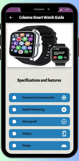 Colesma Smart Watch Guide Screenshot 2