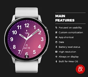 Casual Purple Pink Watch Face Screenshot 1