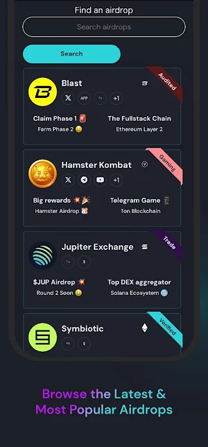 Airdrop Alert Screenshot 1