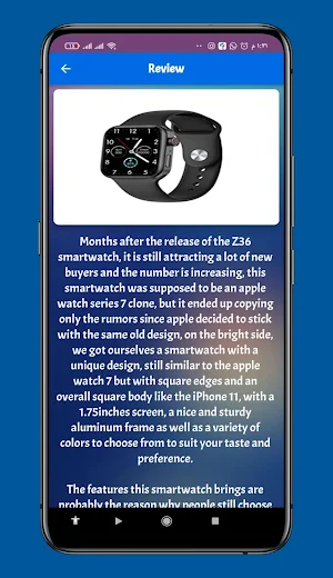 Z36 smart watch guide Screenshot 2
