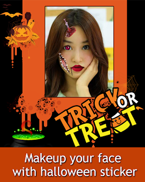 Ghost Face Halloween Makeup Screenshot 1