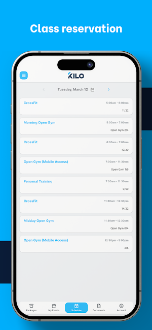 Kilo Gyms Screenshot 2