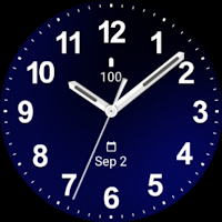 Casual Blue Black Watch Face