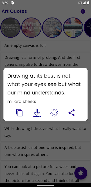 Art Quotes and Sayings Screenshot 1