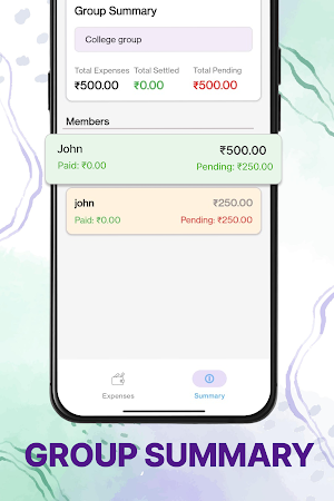 Quick Expense Splitter Screenshot 1