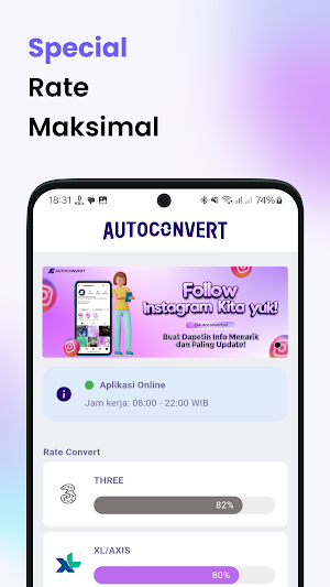 Autoconvert - Tukar Pulsa Screenshot 1
