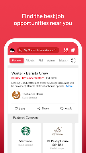 Maukerja - Search Jobs in Malaysia - Fast Hiring Screenshot 2