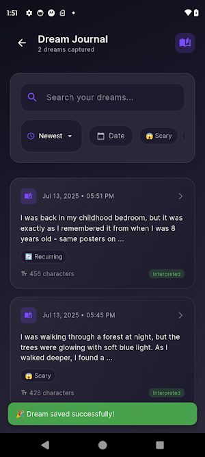 Dreamsplain - AI Dream Journal Screenshot 3