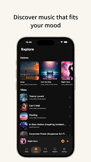 Vibeflow-Music,Radio&Podcasts Screenshot 1