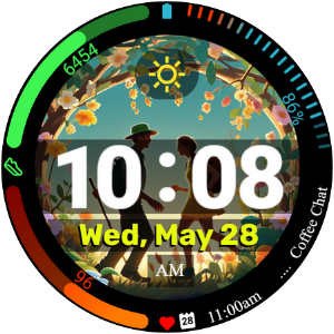 Nature Run Wear OS Watch Face Screenshot 1