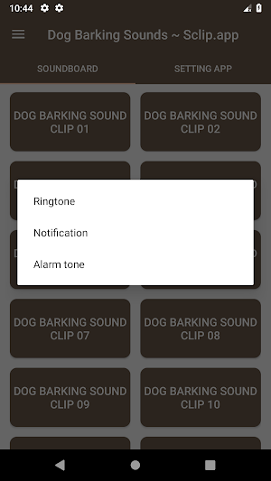 Dog Barking Sound Collections ~ Sclip.app Screenshot 2