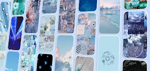Blue Aesthetic Wallpaper Screenshot 2