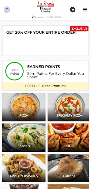 La Strada Pizza & Pasta Screenshot 0
