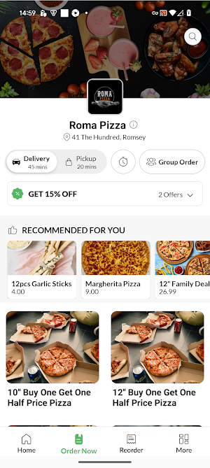 Roma Pizza Screenshot 1