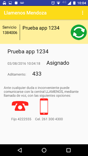 Llamenos Radiotaxi Mendoza Screenshot 2