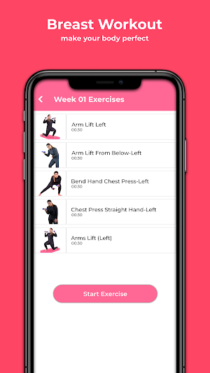 Uneven Breast Workout Pro Screenshot 3