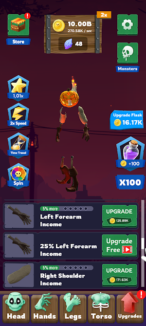 Halloween Monsters Idle Screenshot 1
