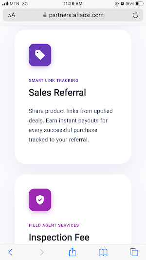 Aflaosi Partners Screenshot 2