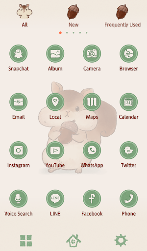 Cute Wallpaper Munching Squirrel Theme Screenshot 2