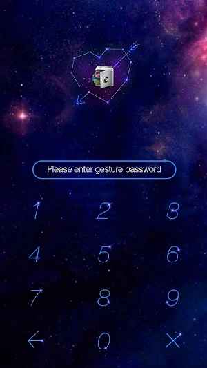 AppLock Theme Galaxy Screenshot 0