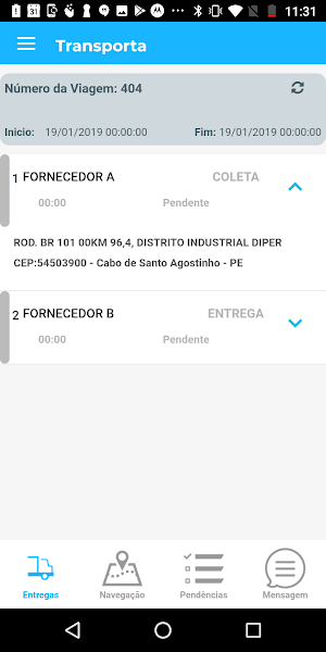 Transporta - Aplicativo do Mot Screenshot 0