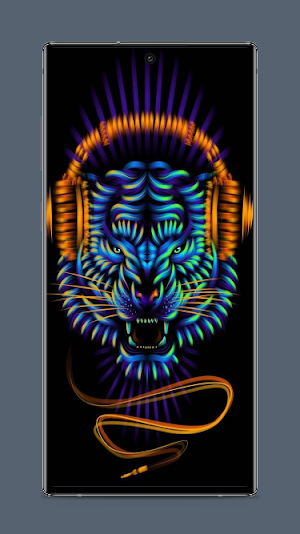 Neon Tiger Wallpaper Screenshot 1