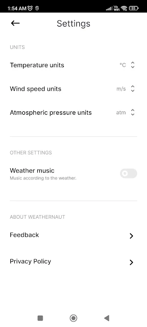 Weathernaut - Music by Weather Screenshot 3