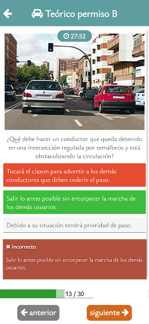 Autoescuela Permiso B Test DGT Screenshot 3